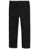 Boys Uniform Stretch Pull On Straight Chino Pants