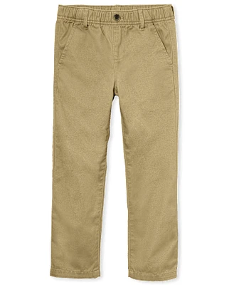 Boys Uniform Stretch Pull On Relaxed Chino Pants