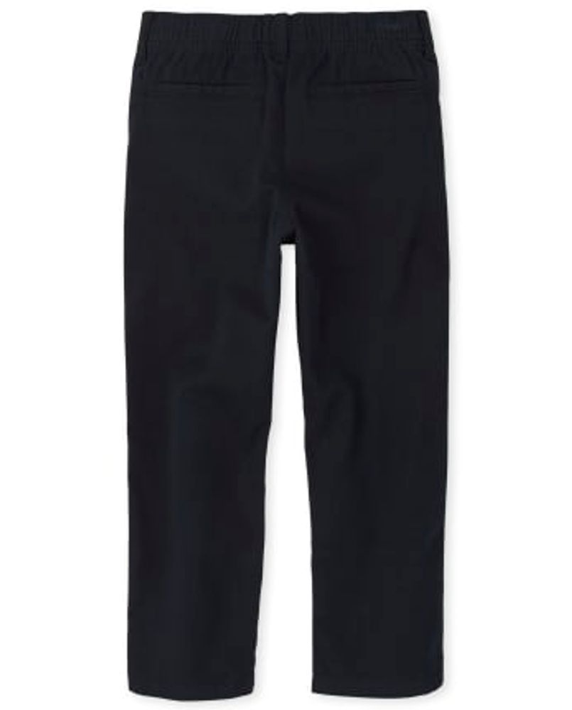 Boys Uniform Stretch Pull On Relaxed Chino Pants