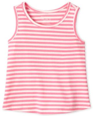 Baby And Toddler Girls Striped Tank Top