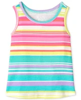 Baby And Toddler Girls Striped Ribbed Tank Top