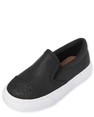 Espadrilles uniformes scintillantes pour toute-petite fille