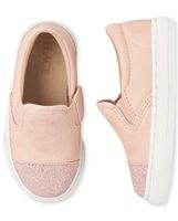 Toddler Girls Glitter Slip On Sneakers