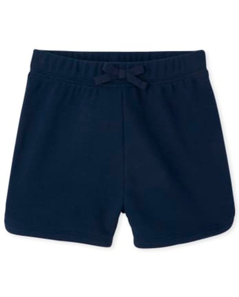 Toddler Girls French Terry Dolphin Shorts