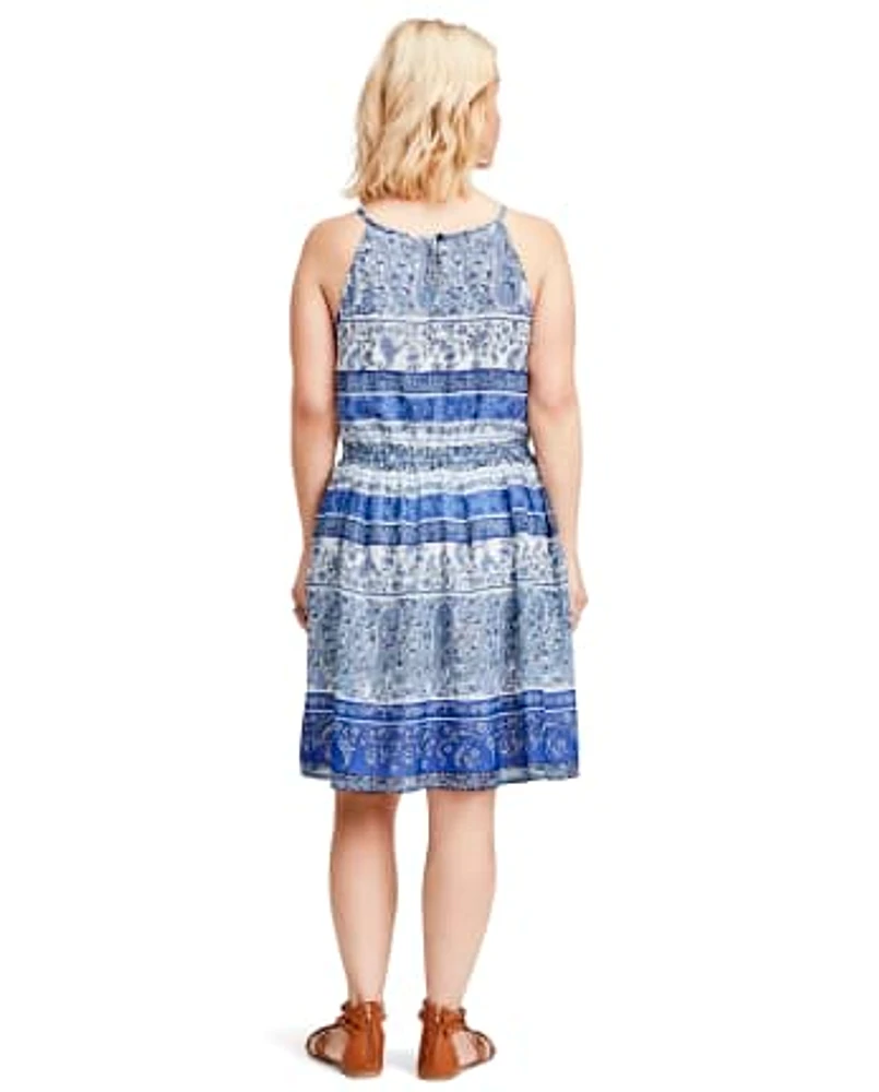 Womens Mommy And Me Paisley Border Dress