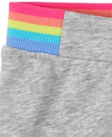 Short arc-en-ciel en French Terry pour fille