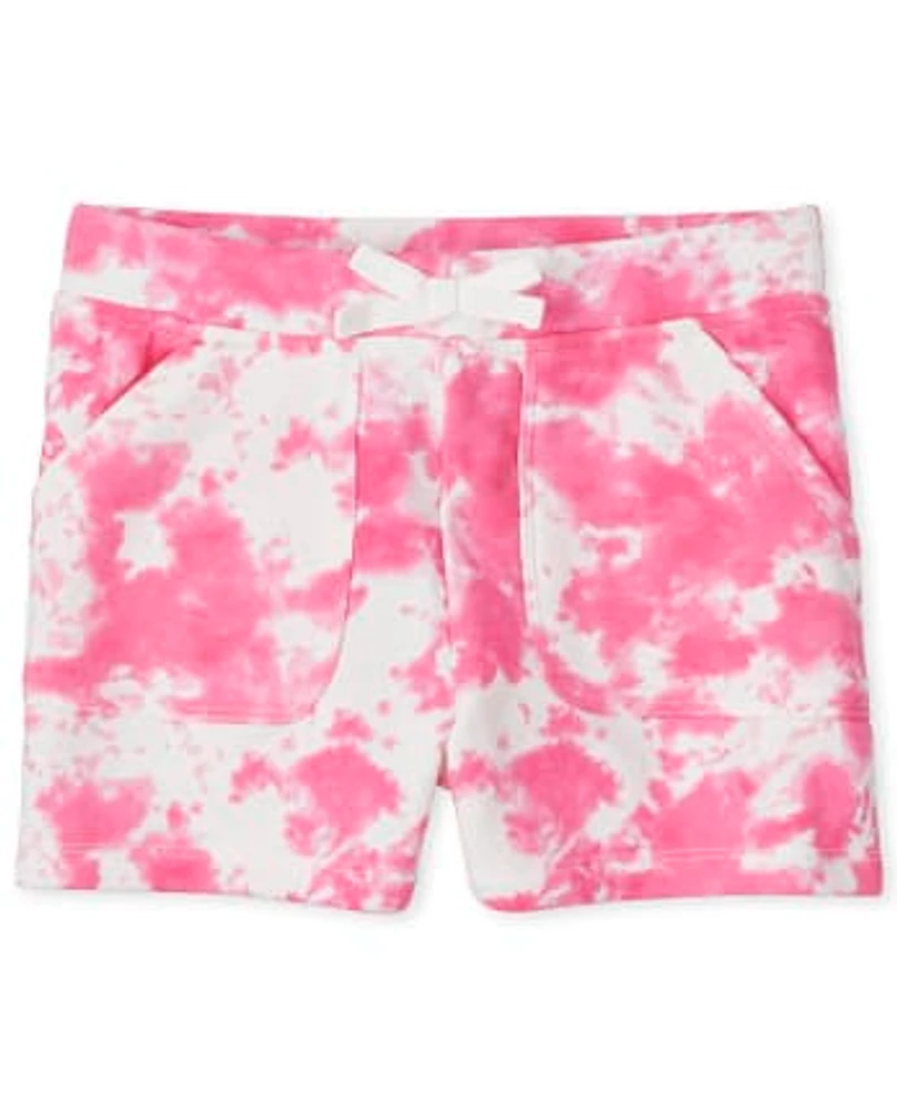 Girls Tie Dye French Terry Shorts