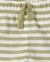 Baby Boys Safari Striped Shorts 3-Pack