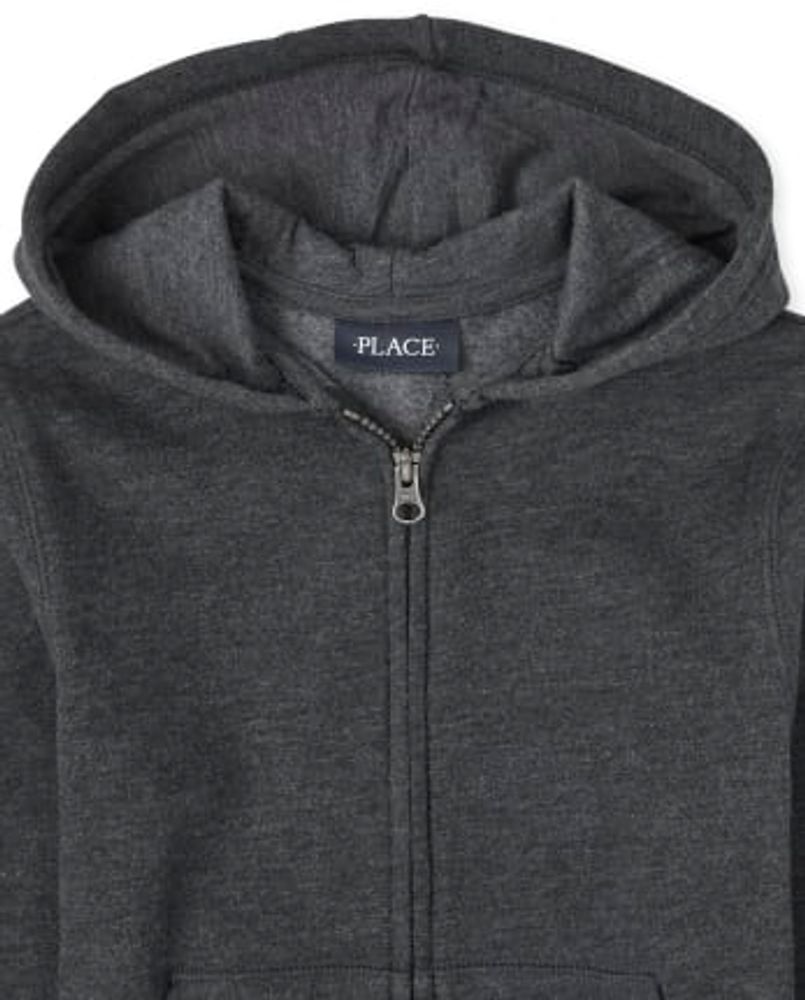 Boys Fleece Zip Up Hoodie