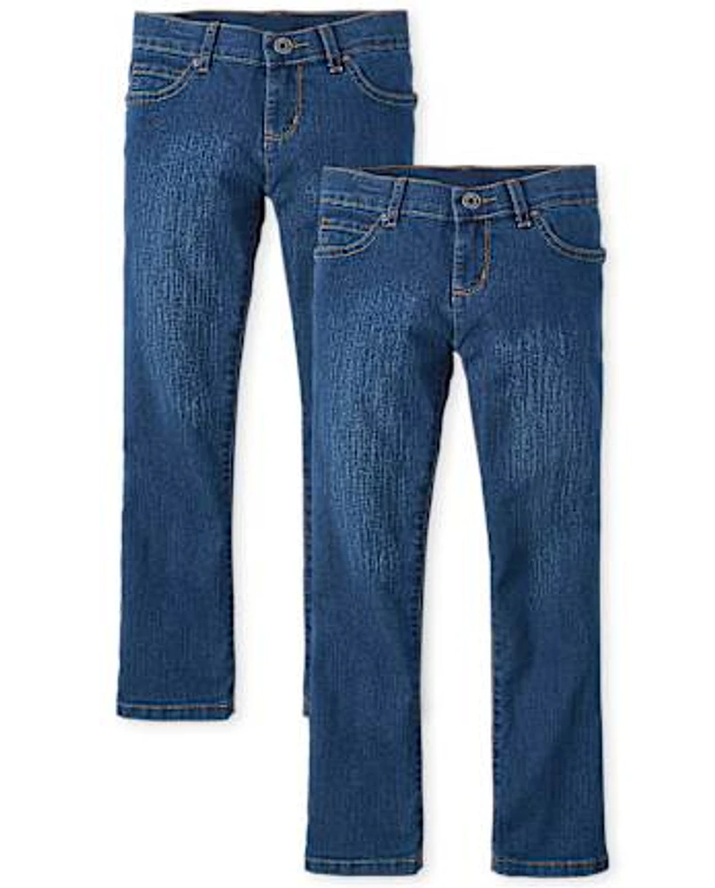 Girls Bootcut Jeans 2-Pack - Plus