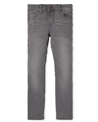 Jean droit stretch basique pour garçon