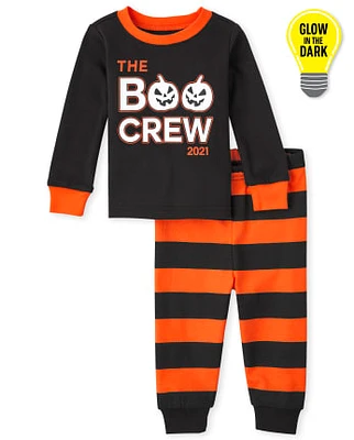 Unisex Baby And Toddler Glow Boo Crew Snug Fit Cotton Pajamas
