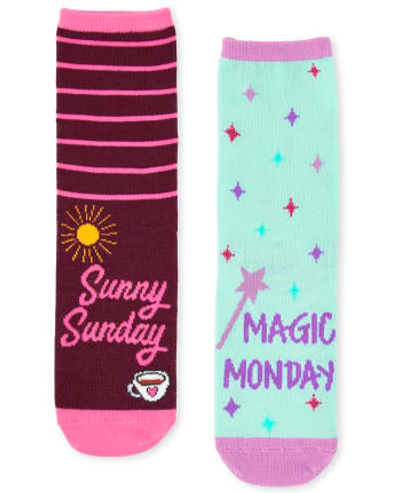 Girls Days Of The Week Crew Socks 7-Pack