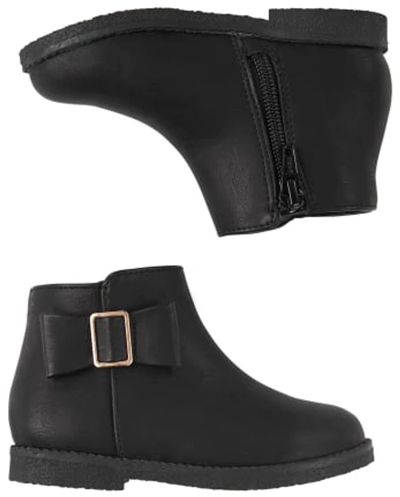 Bottines à nœud pour petites filles