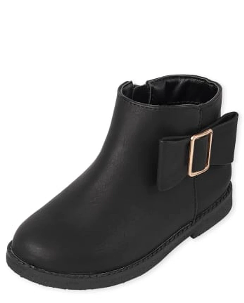 Bottines à nœud pour petites filles