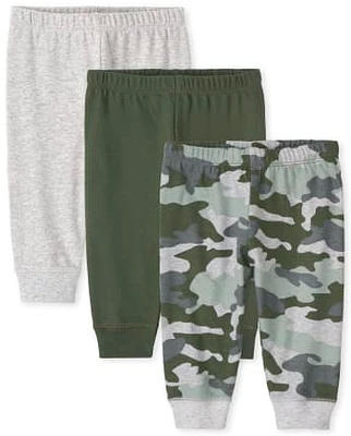 Baby Boys Camo Pants 3-Pack