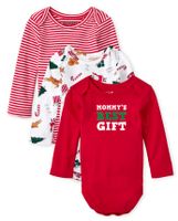 Baby Christmas Bodysuit 3-Pack