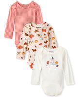 Baby Thanksgiving Bodysuit 3-Pack