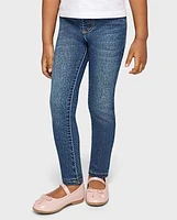 Jeggings en denim tricoté pour bébés et petites filles