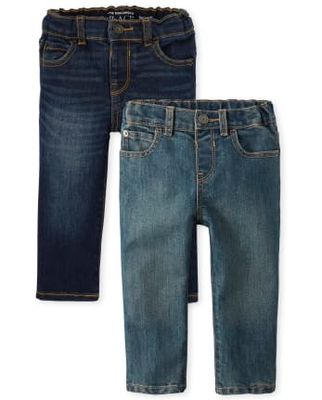 Baby And Toddler Boys Basic Stretch Skinny Jeans 2-Pack