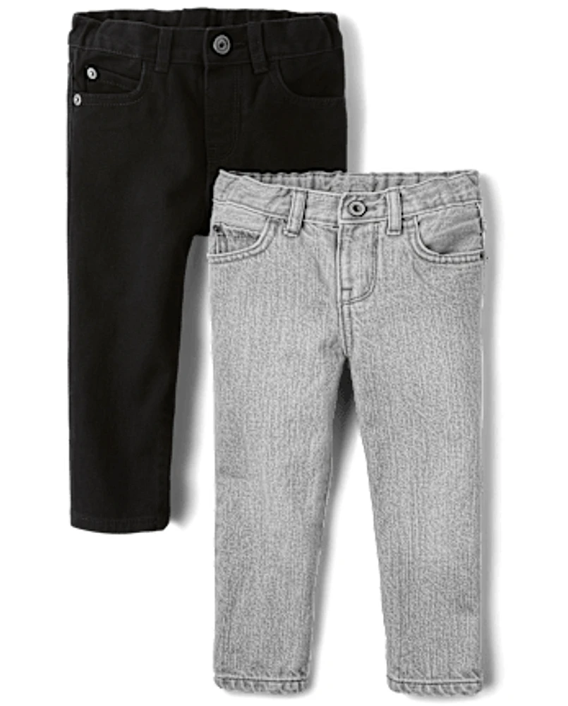 bébé et tout-petit, garçon jeans ajustés 2-Pack