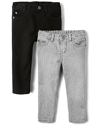 bébé et tout-petit, garçon jeans ajustés 2-Pack