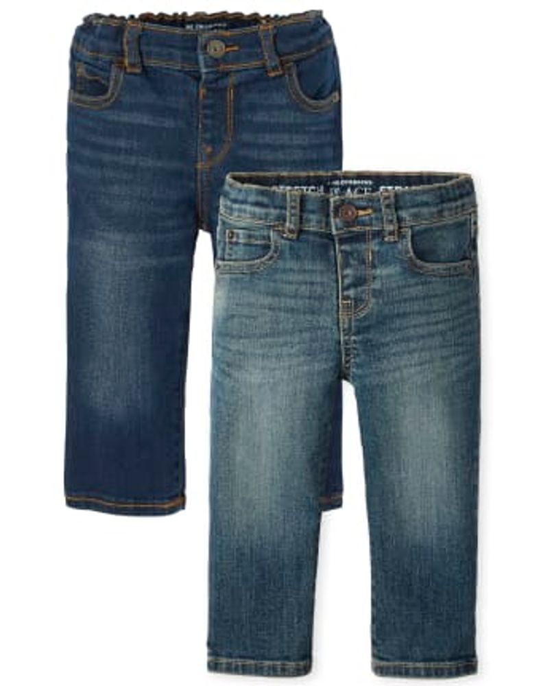 The Children's Place Baby And Toddler Boys Stretch Straight Jeans 2-Pack