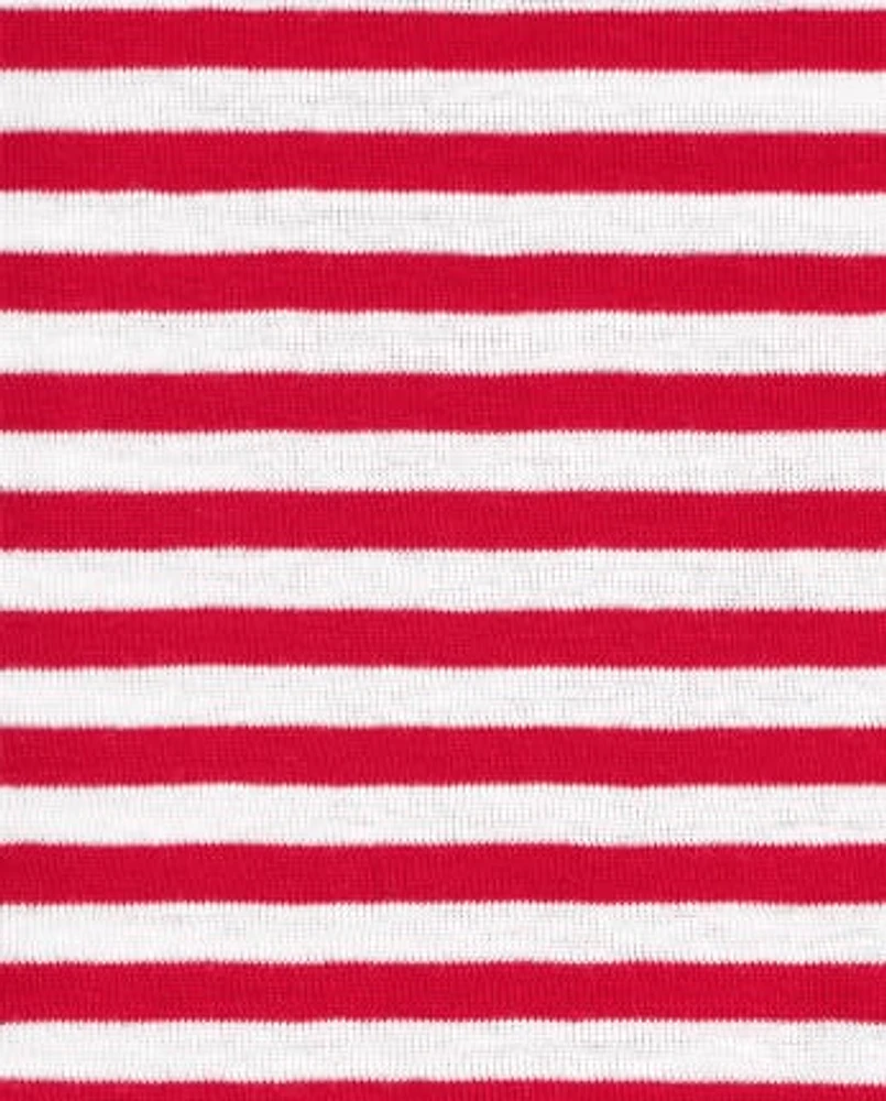 Pyjama en coton rayé unisexe pour bébé et tout-petit Père Noël