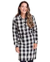 Womens Matching Family Buffalo Plaid Shirt Dress