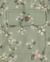 Parka à fleurs pour fille