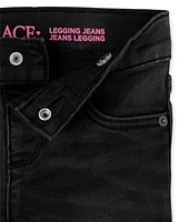 Lot de jeggings en denim stretch pour fille