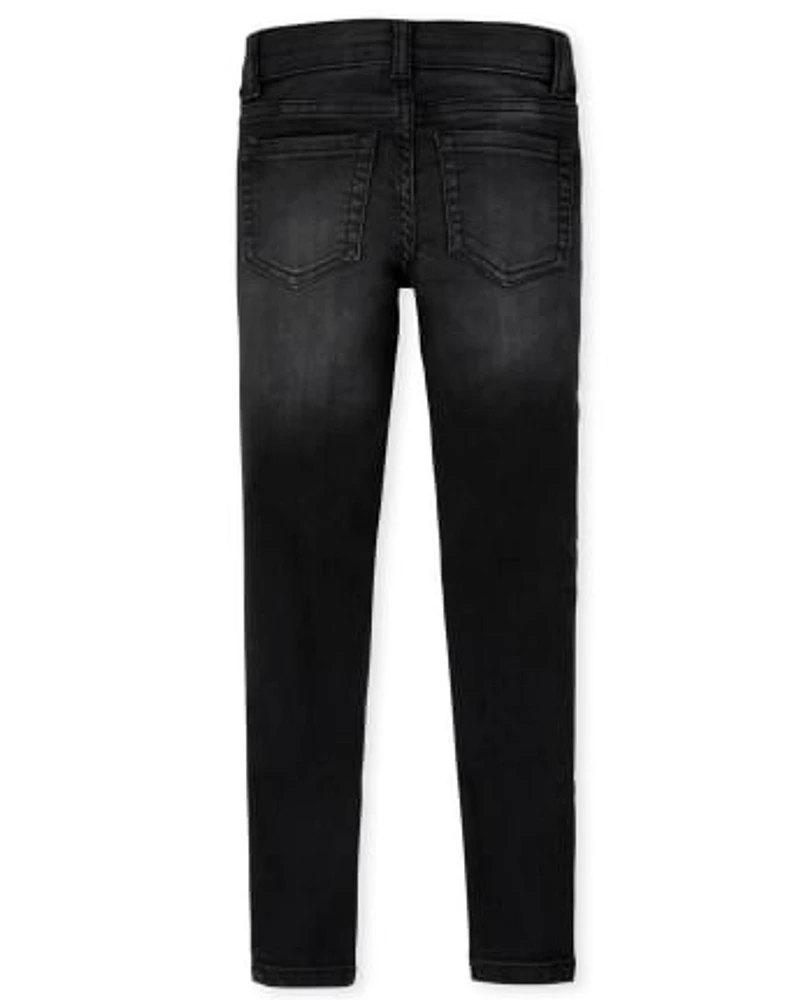 Lot de jeggings en denim stretch pour fille