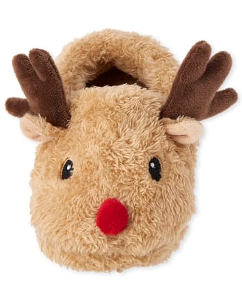 Toddler Matching Family Reindeer Slippers