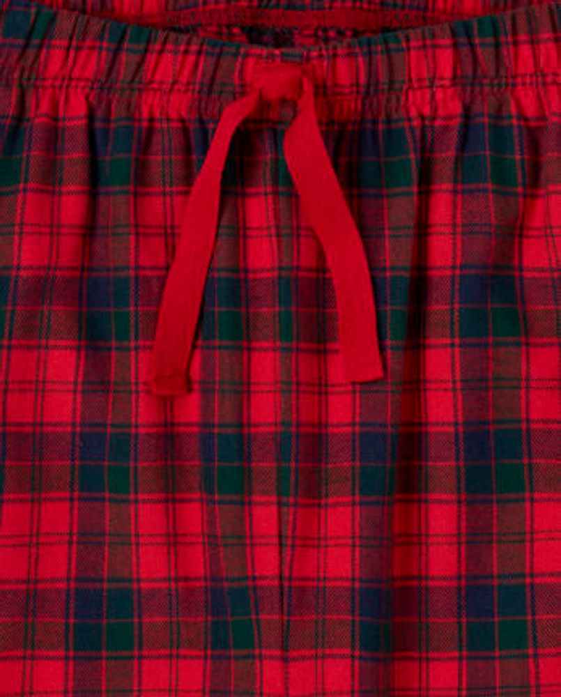 Unisex Adult Plaid Flannel Pajama Pants