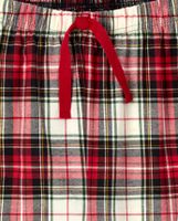 Unisex Adult Plaid Flannel Pajama Pants