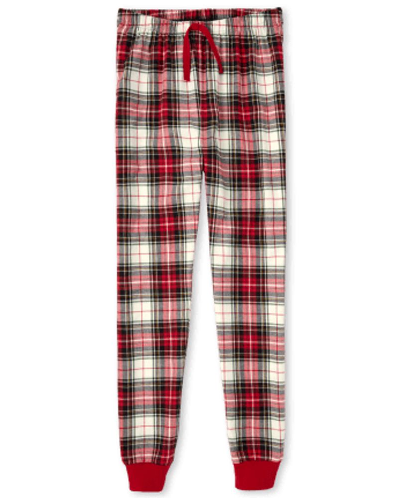 Unisex Adult Plaid Flannel Pajama Pants