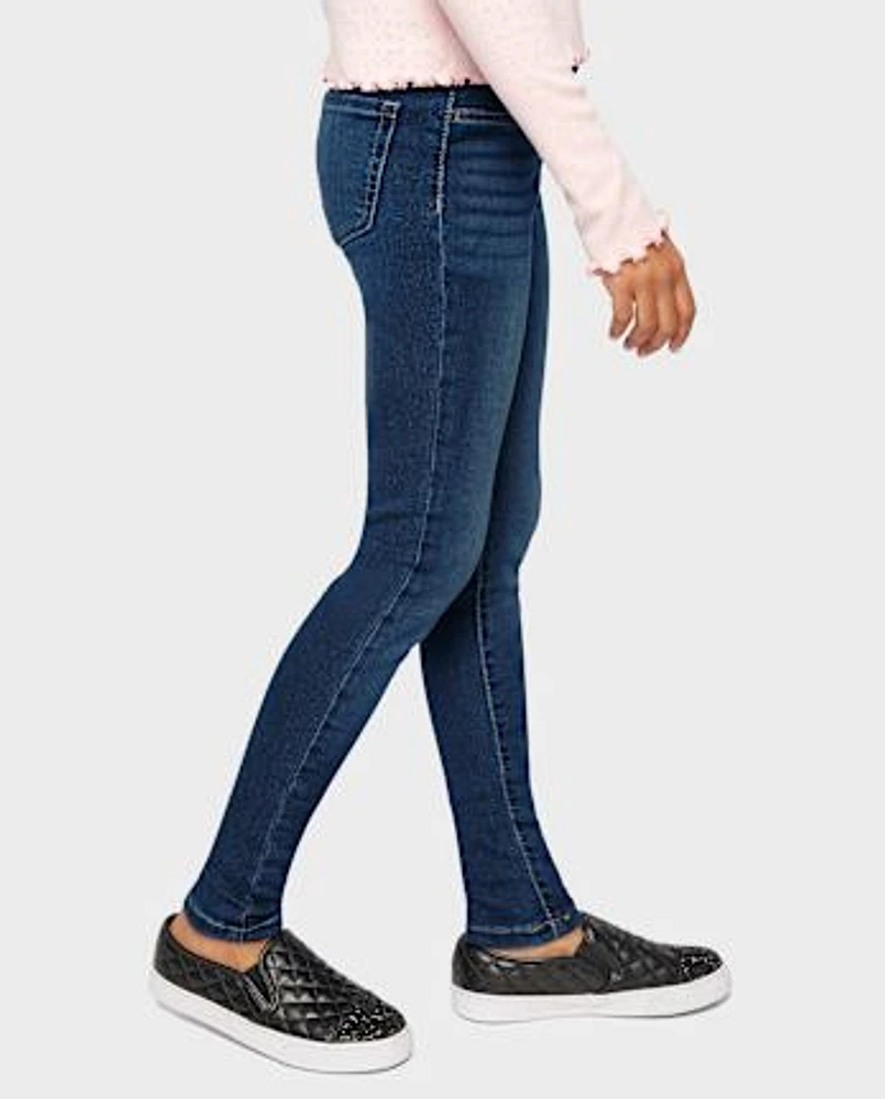 Jeggings en denim tricoté pour fille