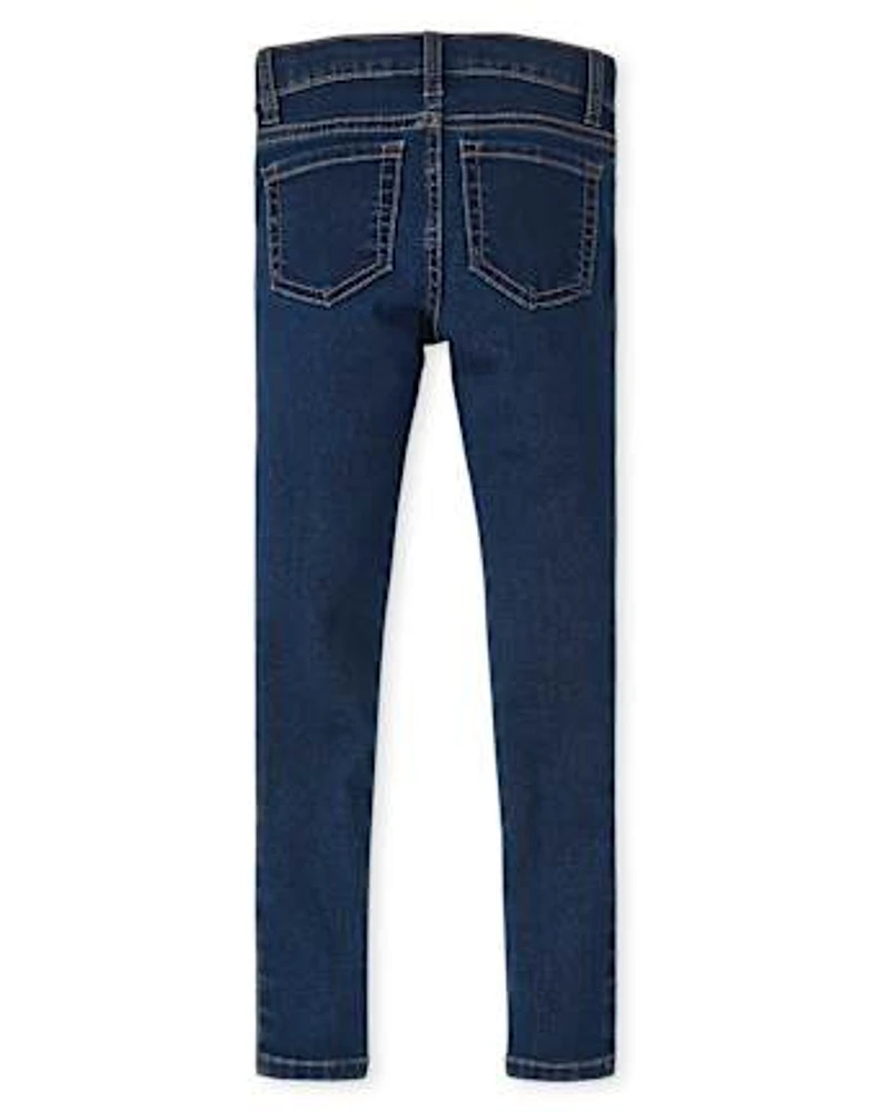 Jeggings en denim tricoté pour fille