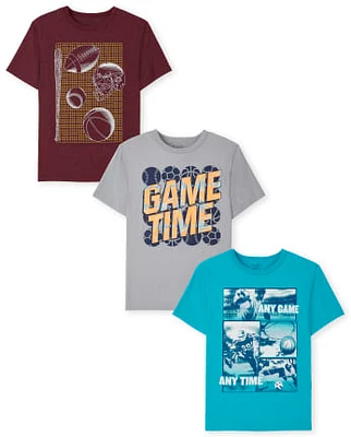 Boys Sport Graphic Tee 3-Pack