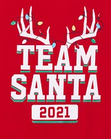 Adult Matching Family Team Santa Graphic Tee