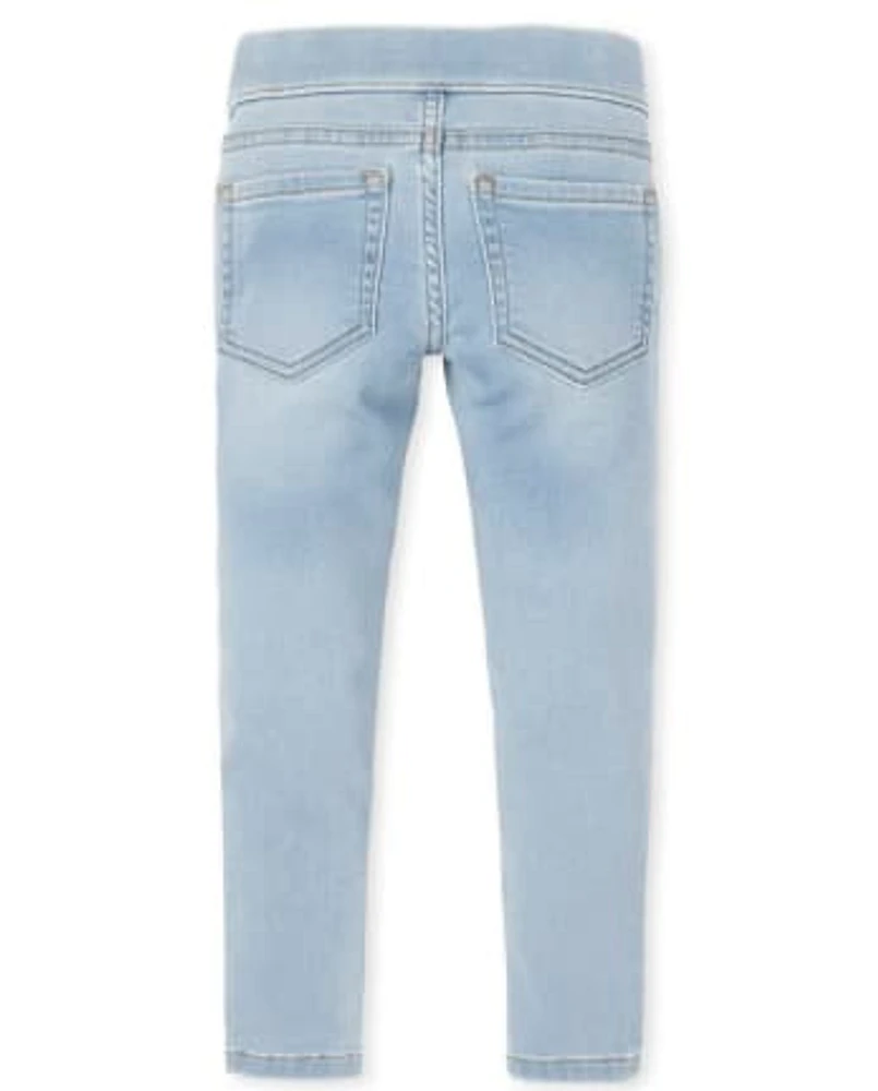 Lot de 3 jeggings en denim stretch pour fille