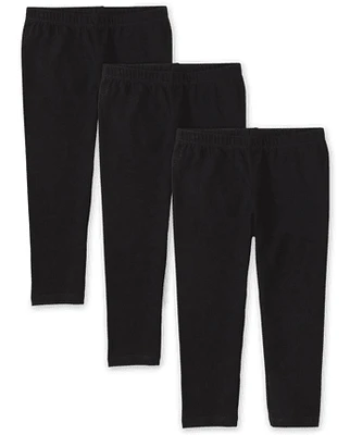 Lot de 3 leggings capri pour fille