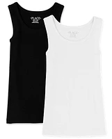 Girls Ribbed Tank Top 2-Pack