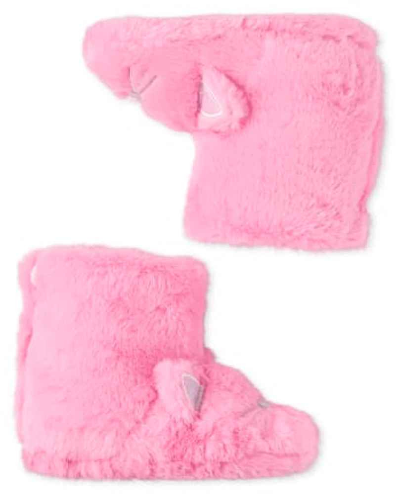 Pantoufles chaussons chat pour toute-petite fille