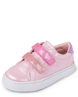 Toddler Girls Glitter Low Top Sneakers