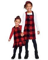 Ensemble 2 pièces jupe à carreaux Buffalo pour petites filles