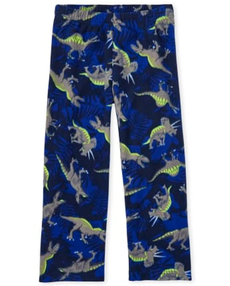 Pantalon de pyjama en polaire Dino pour garçon