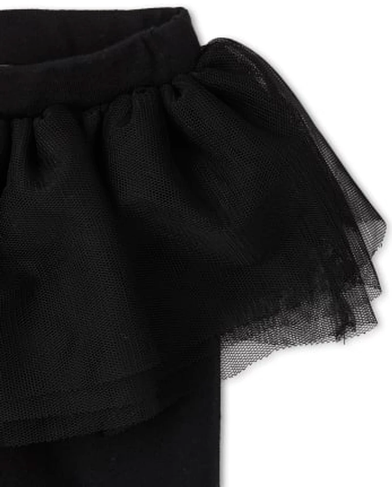 Lot de 2 leggings tutu à carreaux pour bébé fille