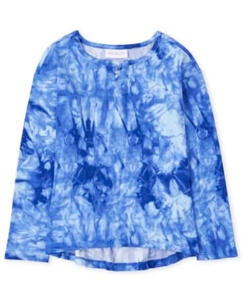 Haut côtelé tie-dye pour fille