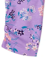 Baby Girls Floral Leggings 3-Pack